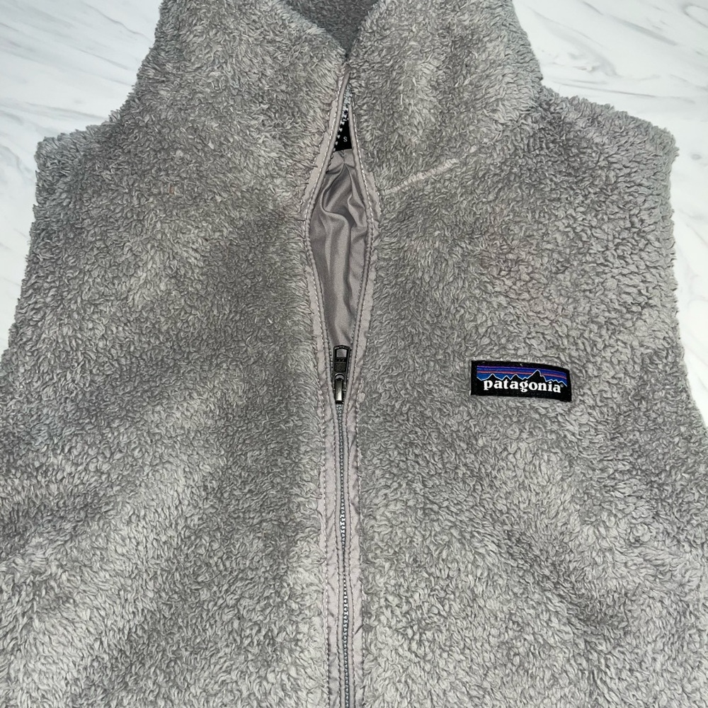 Patagonia Los Gatos vest gray fuzzy warm s - Picture 2 of 4